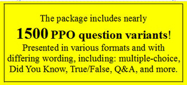 practice study questions for the PPO license test